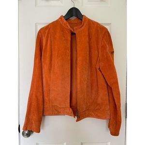 Orange Leather Jacket